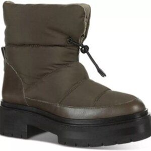 Sam Edelman Lakyn Puffer Boots Alpine Dark Green Women's 6 M
